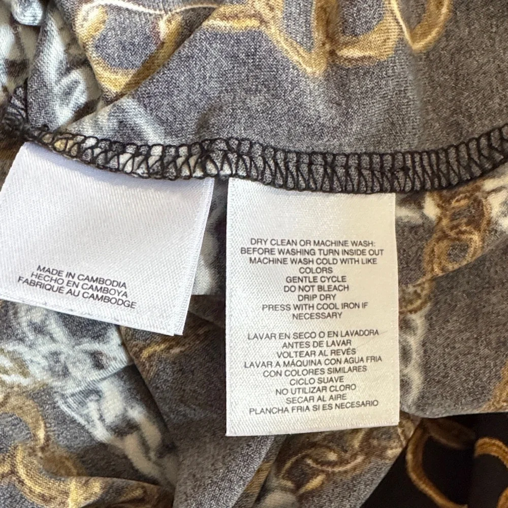 Nine West Black Chain Pattern Blouse - Picture 4 of 4